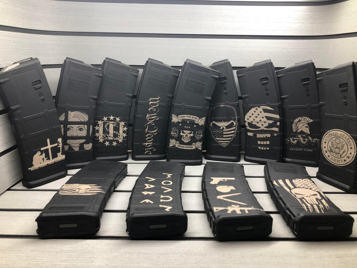 laser engraved pmags